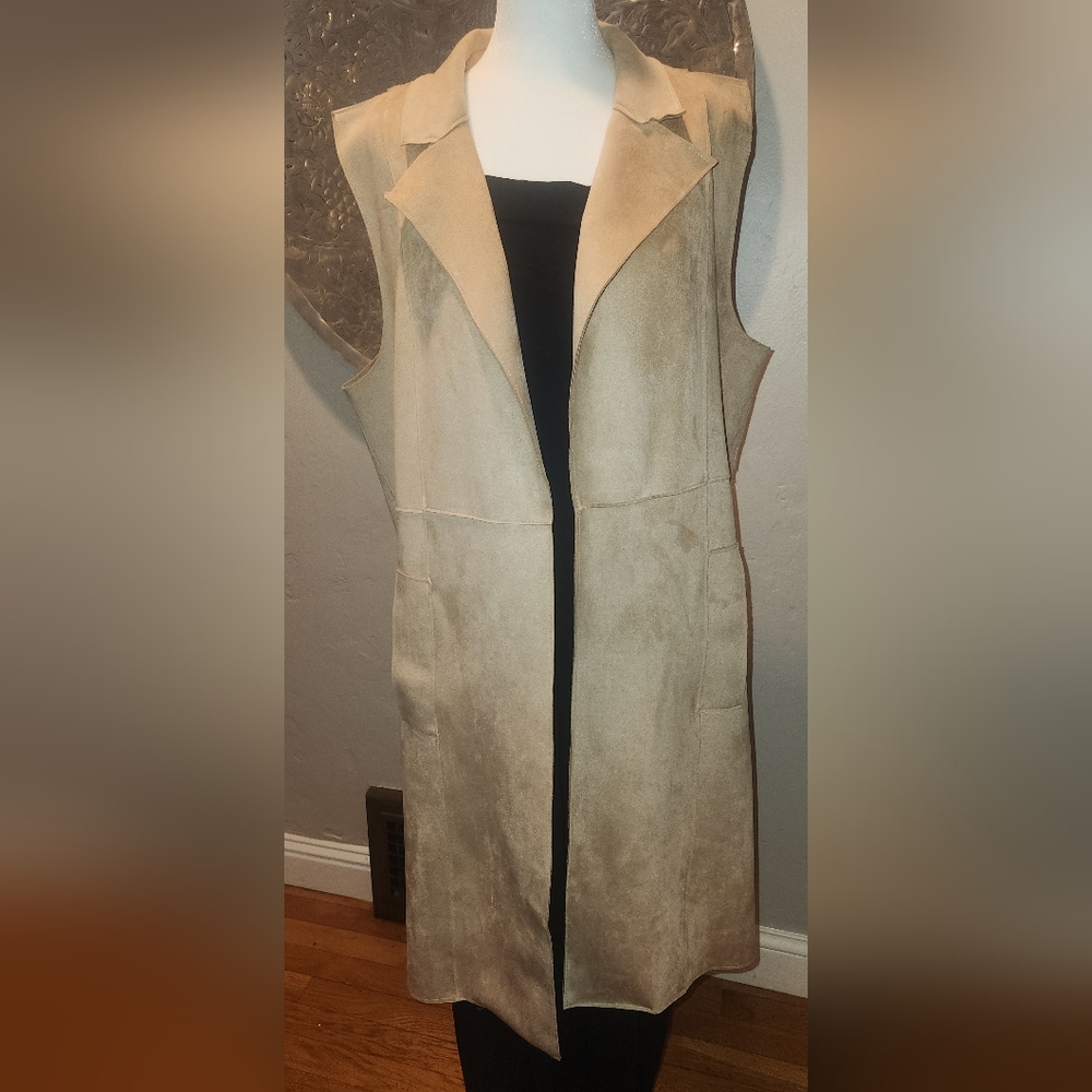 Joan Vass Camel Sleeveless Top